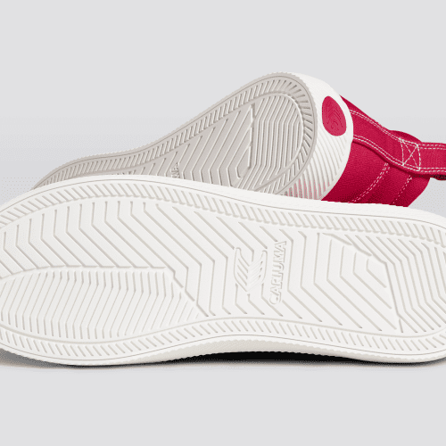 oca high pantone viva magenta off white canvas sneaker.slideshow2