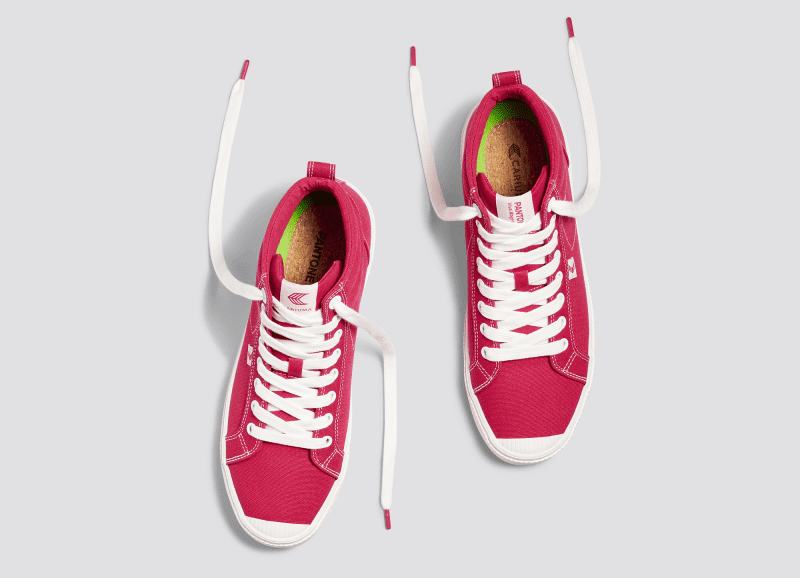 oca high pantone viva magenta off white canvas sneaker.slideshow5 de6e5518 d81d 4e64 8674 bce0a43eb94f