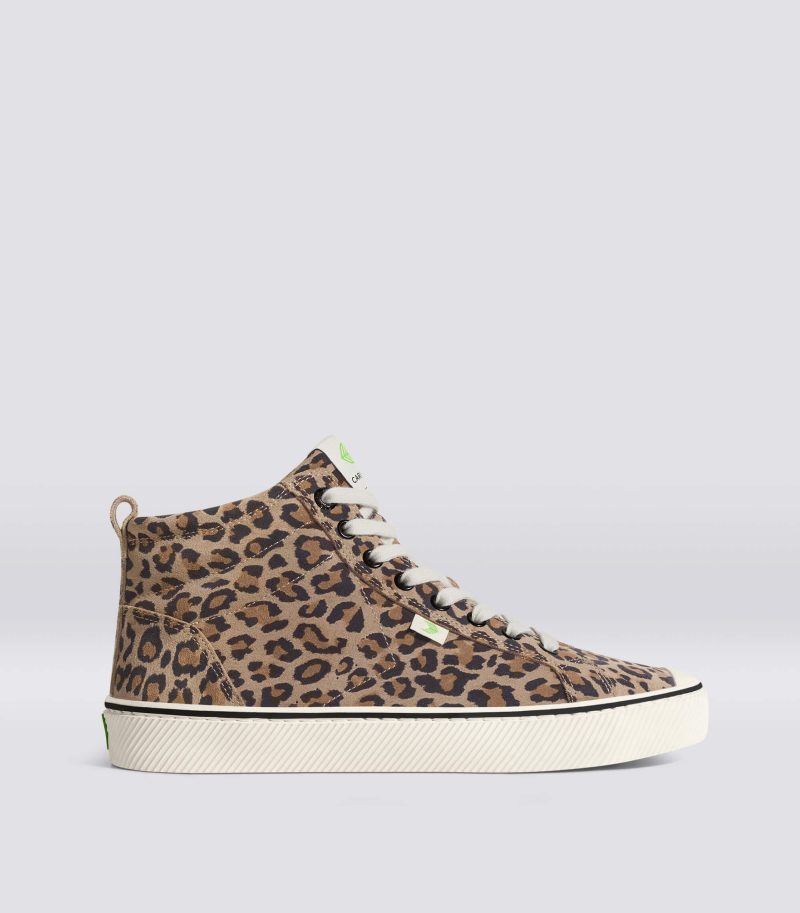 oca high stripe leopard print suede sneaker.side view 84fa584b d5de 4fcf 9a63 2772e24dd3a4