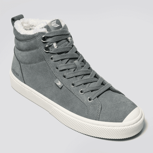 oca high therma hooks charcoal grey suede sneaker.slideshow2