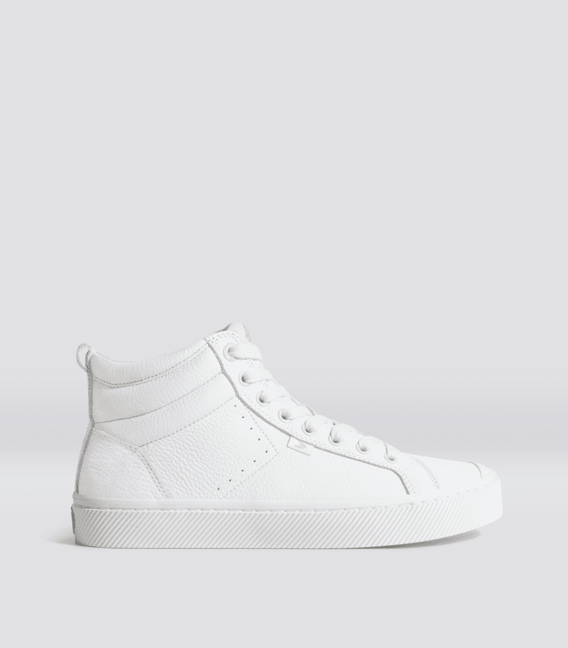 oca high white premium leather sneaker.side view 7910f339 14ee 4cf1 8ec7 1db153facf22