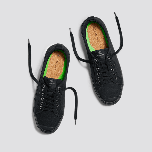 oca low all black canvas sneaker.feature 3