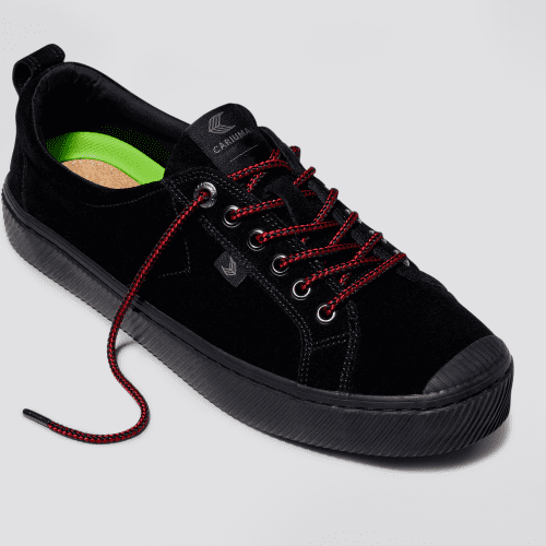 oca low all black suede sneaker.slideshow3