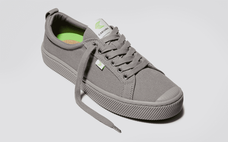 oca low all grey canvas sneaker.feature 1