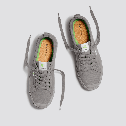 oca low all grey canvas sneaker.feature 3