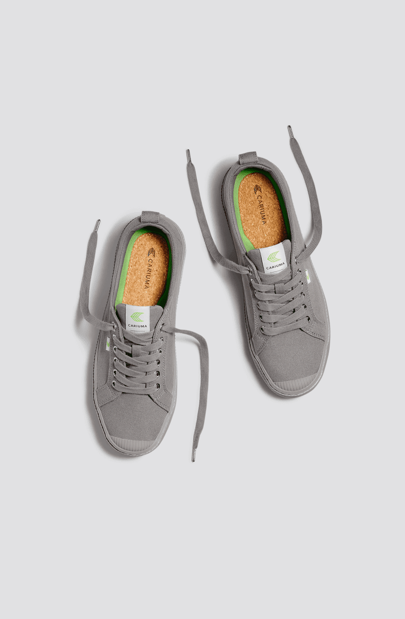 oca low all grey canvas sneaker.feature 3