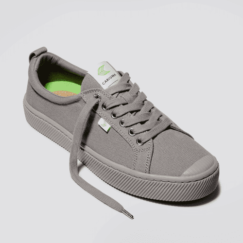 oca low all grey canvas sneaker.hover