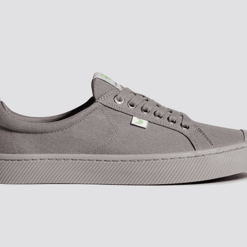 oca low all grey canvas sneaker.slideshow1