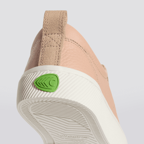 oca low beige nude suede premium leather sneaker.slideshow4