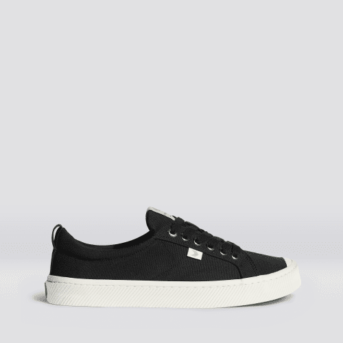 oca low black canvas sneaker side view 06a459bd 461b 4086 adc6 e9e38625bffb