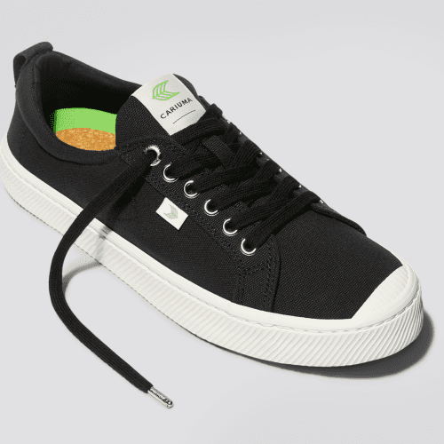 oca low black canvas sneaker.slideshow3 0ee178a3 8bed 4e83 aea5 b7f53fd378f7