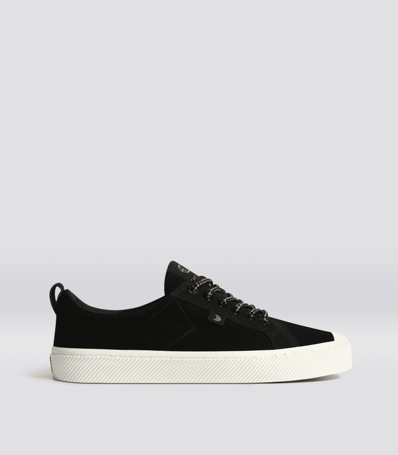 oca low black corduroy suede sneaker.side view f9c8c7f6 b2ff 44e8 864d 8205f9273df2