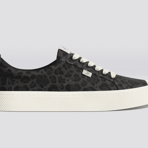 oca low black jaguar print canvas sneaker.slideshow1