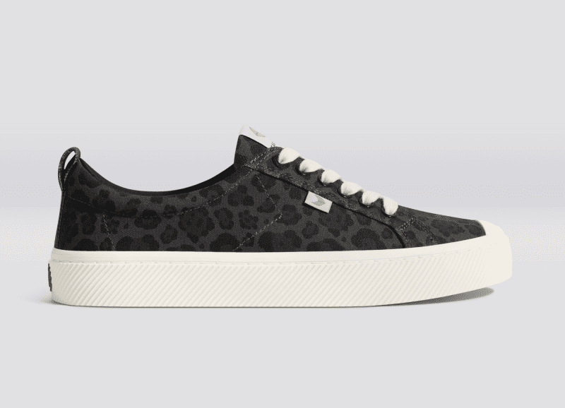 oca low black jaguar print canvas sneaker.slideshow1