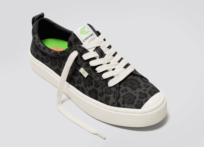 oca low black jaguar print canvas sneaker.slideshow2