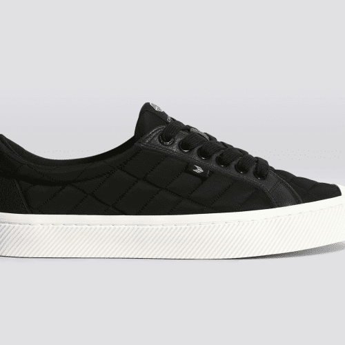 oca low black quilt recycled sneaker.slideshow1