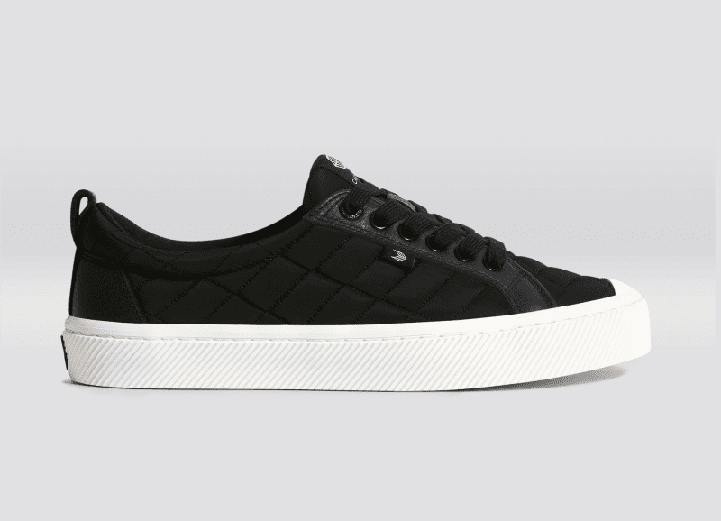 oca low black quilt recycled sneaker.slideshow1