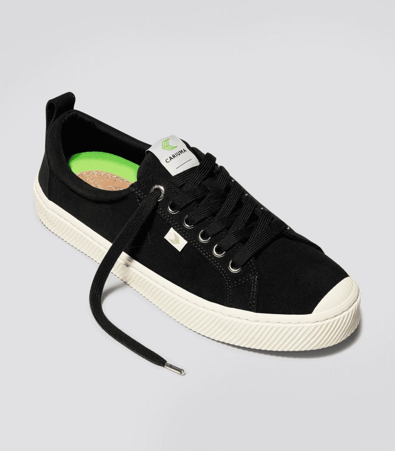 oca low black suede sneaker.fb feed