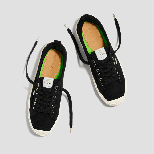 oca low black suede sneaker.feature 3