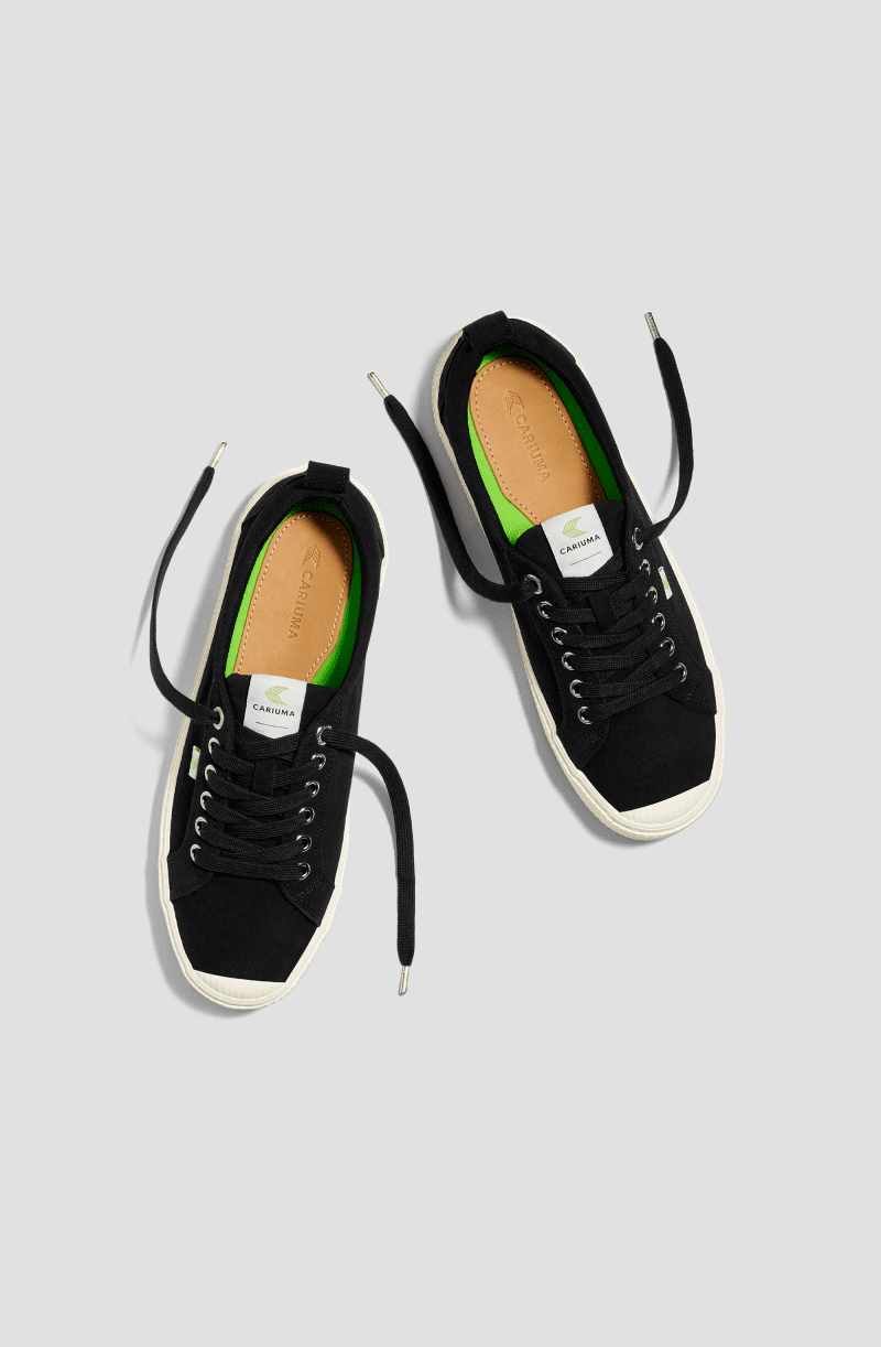 oca low black suede sneaker.feature 3