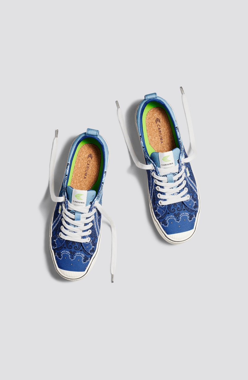 oca low blue bandana canvas sneaker.feature 3