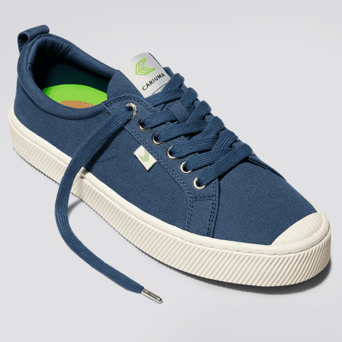 oca low blue canvas sneaker.slideshow3