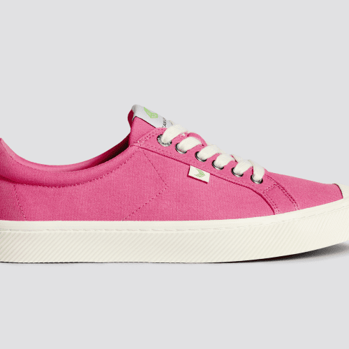 oca low bright pink canvas sneaker.slideshow1