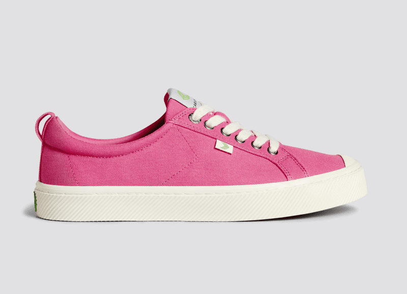 oca low bright pink canvas sneaker.slideshow1