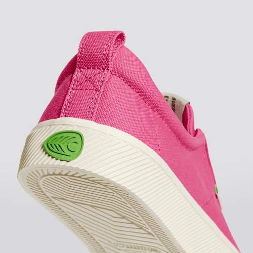 oca low bright pink canvas sneaker.slideshow4