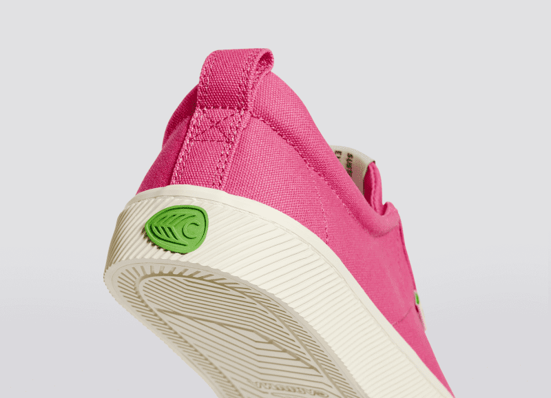 oca low bright pink canvas sneaker.slideshow4