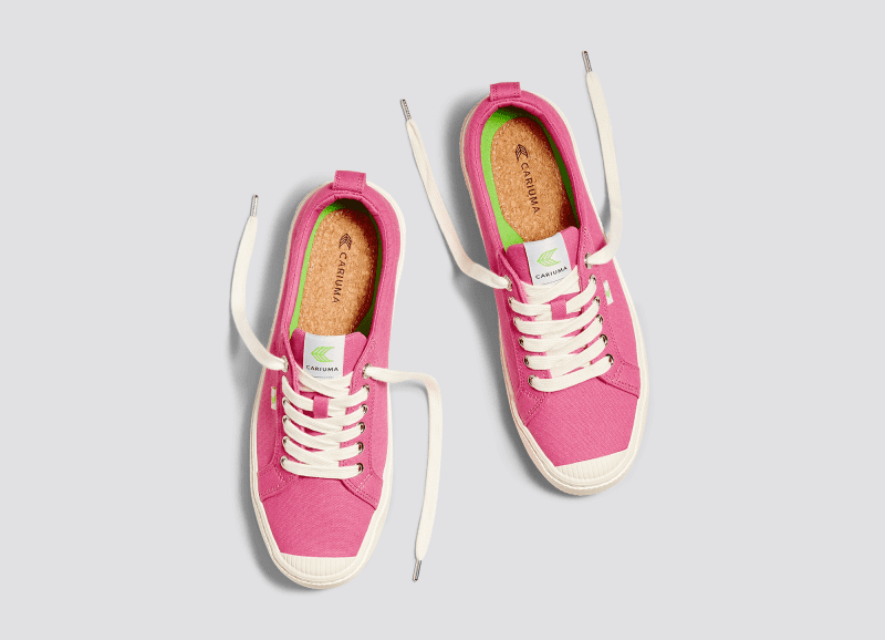 oca low bright pink canvas sneaker.slideshow5