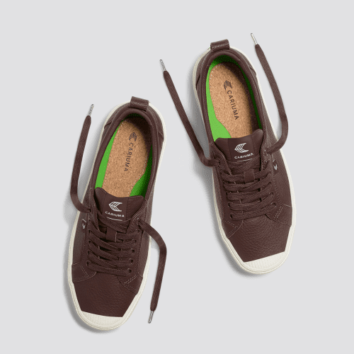 oca low brown premium leather sneaker.slideshow5