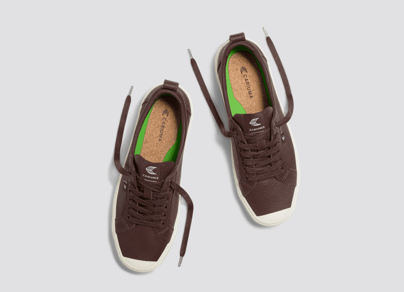 oca low brown premium leather sneaker.slideshow5