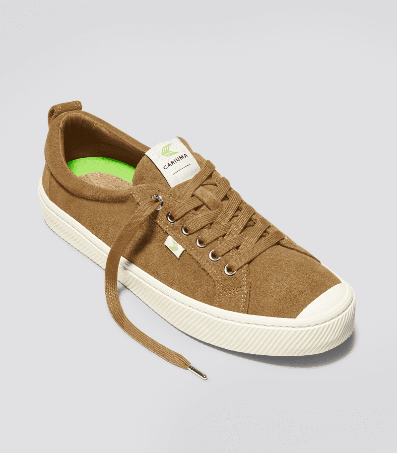 oca low camel brown suede sneaker.fb feed