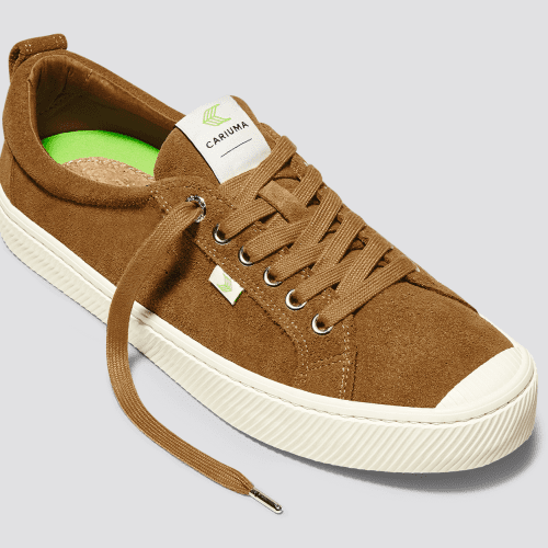 oca low camel brown suede sneaker.feature 1