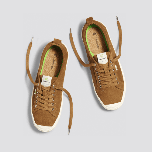 oca low camel brown suede sneaker.feature 3