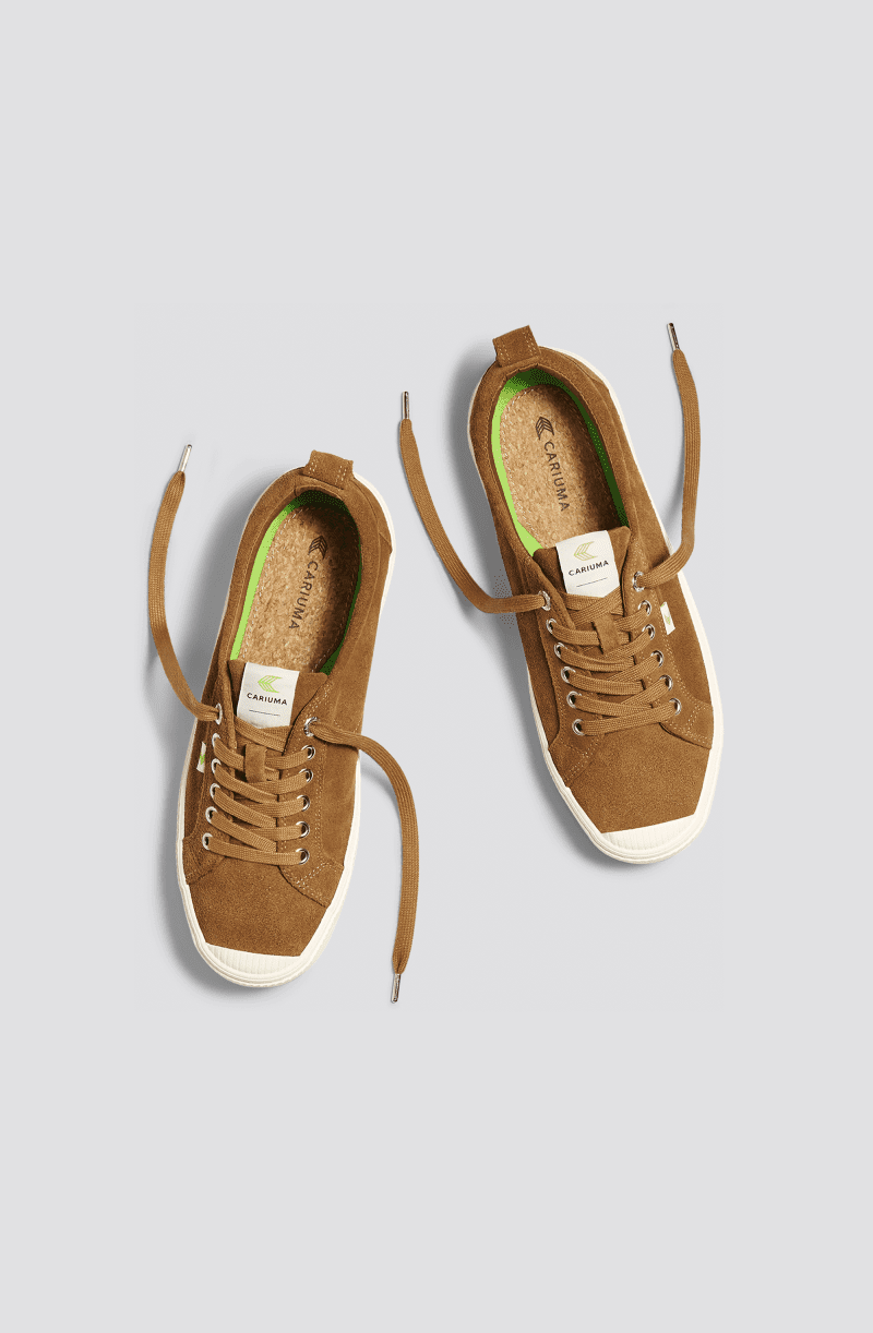 oca low camel brown suede sneaker.feature 3