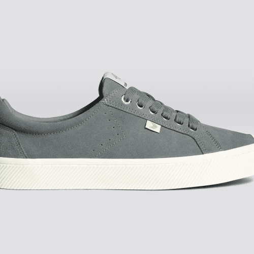 oca low charcoal grey suede sneaker.slideshow1