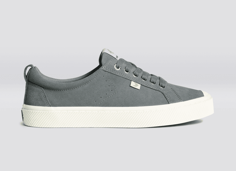 oca low charcoal grey suede sneaker.slideshow1