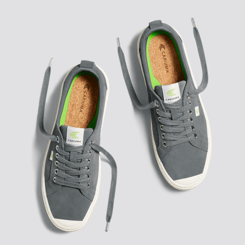 oca low charcoal grey suede sneaker.slideshow6