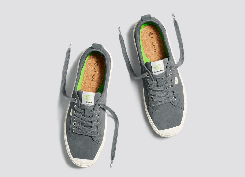 oca low charcoal grey suede sneaker.slideshow6