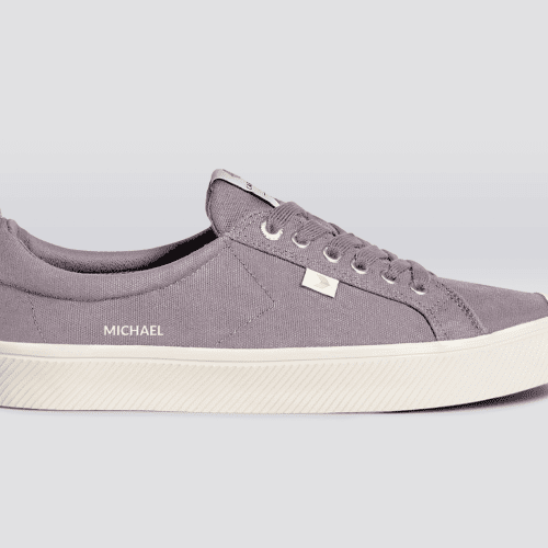 oca low custom grey canvas sneaker.slideshow1