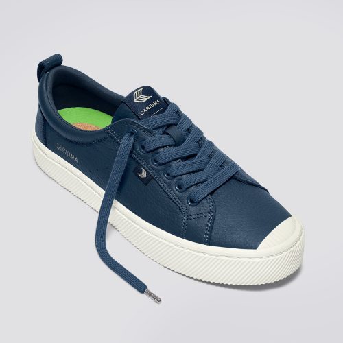 oca low dark denim premium leather sneaker.fb feed