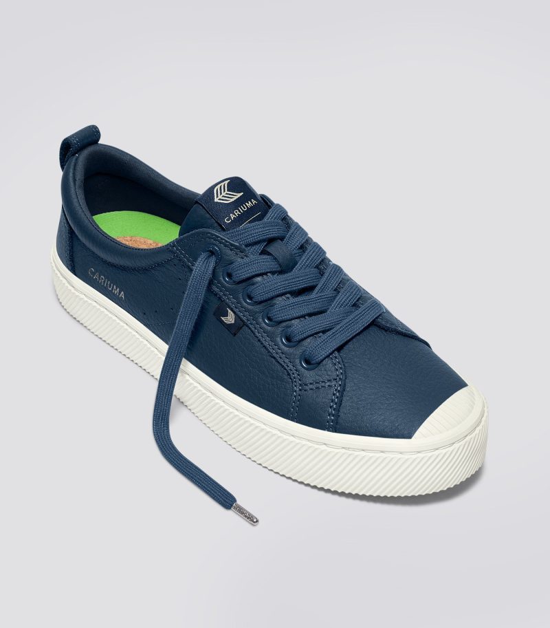 oca low dark denim premium leather sneaker.fb feed