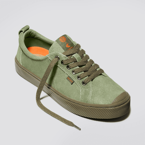 oca low deus ex machina green suede sneaker.fb feed