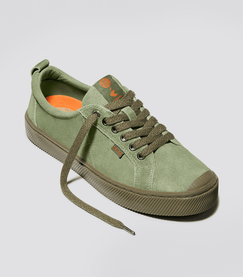 oca low deus ex machina green suede sneaker.fb feed