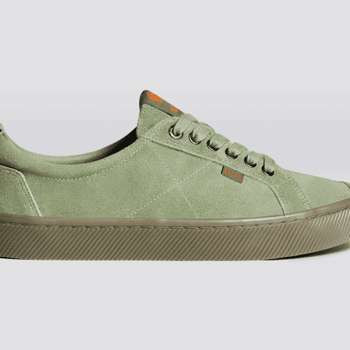 oca low deus ex machina green suede sneaker.slideshow1