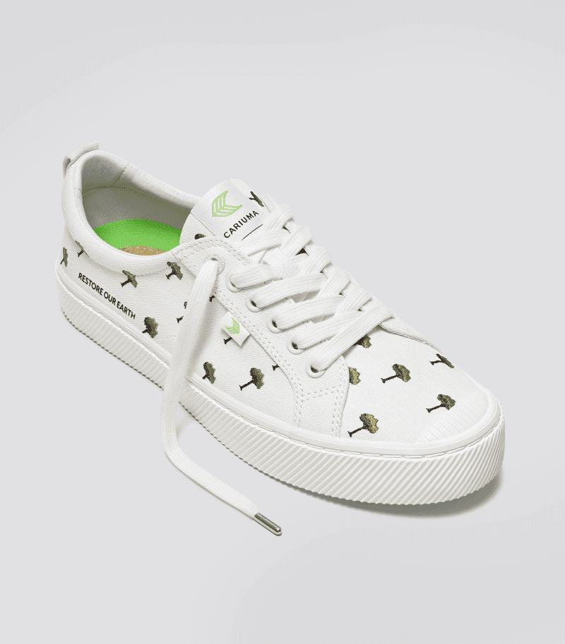 oca low earth day off white canvas sneaker.fb feed