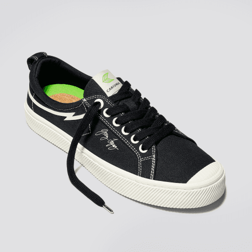 oca low gerry lopez black canvas sneaker.fb feed