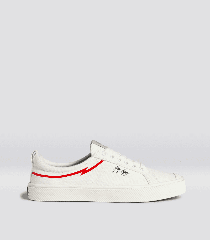 oca low gerry lopez off white canvas sneaker.side view